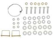 TorkLift F2007 installation hardware with bolts, nuts, flat washers, star washers, retaining pins and bolt fishing wire