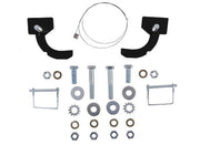 TorkLift T2308 front camper tie-down mounting hardware with pins, bolts, washers, bracket plates and bolt fisher