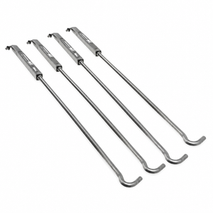 Four TorkLift S9050A SpringLoad XL camper turnbuckles on a white background