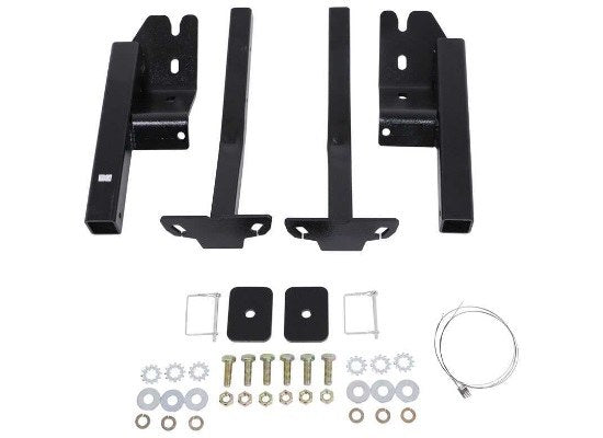 TorkLift C3222 standard-steel rear camper tie-down pair for select Chevy/GMC 3500 dually trucks, rear component of this set