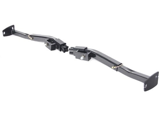 TorkLift F3001 rear camper tie down pair with receiver brackets and removable inserts assembled