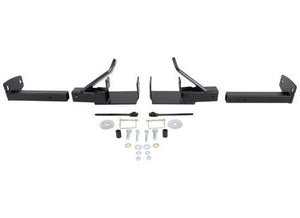 TorkLift T2307 standard-steel front camper tie-down pair with removable inserts and mounting hardware for manufacturer-listed Toyota Tundra CrewMax applications