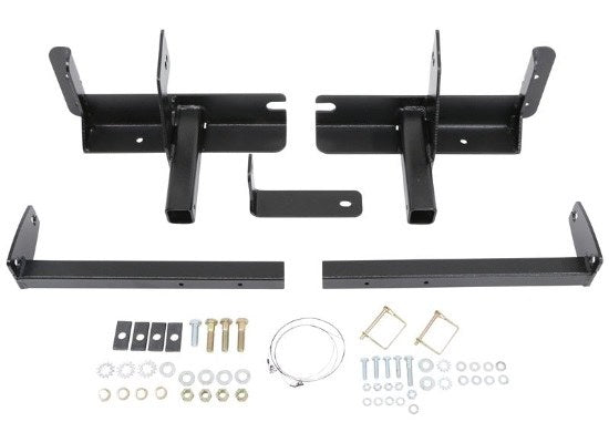 TorkLift F2022 front mounting brackets, removable inserts and installation hardware shown as a pair