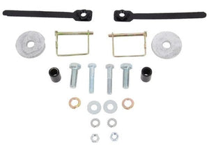 TorkLift T2307 front camper tie-down mounting hardware with retaining pins, bolts, nuts and installation components