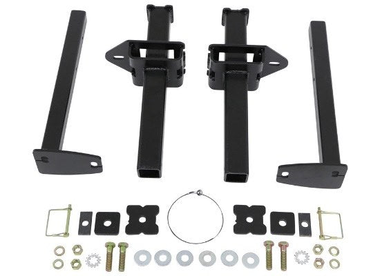 TorkLift F3008 rear camper tie down pair assembled with mounting receivers and removable inserts