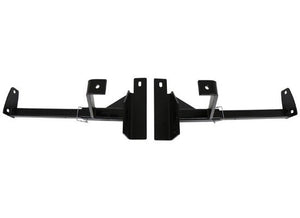 TorkLift N2410 front camper tie down pair with removable inserts assembled in black steel receiver brackets