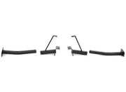TorkLift N3401 rear receiver brackets with support braces and removable inserts shown separately
