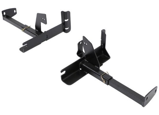 TorkLift F2022 front mounting brackets, removable inserts and installation hardware shown as a pair