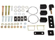 TorkLift F2016 installation hardware with bolts, nuts, washers, spacer plates, brackets, retaining pins and bolt fishing wires