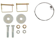 TorkLift T2304 front camper tie-down mounting hardware with pins, bolts, washers and installation components