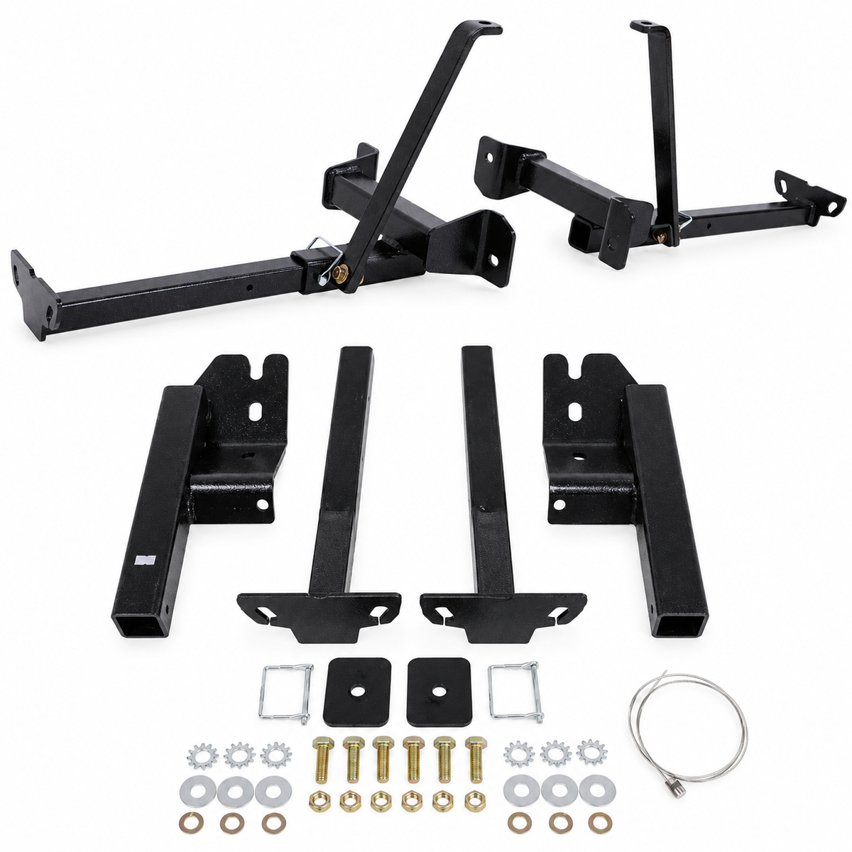 TorkLift C2226 front pair and C3222 rear kit with mounting hardware for Chevy/GMC 3500 DRW 8 foot bed camper tie down set