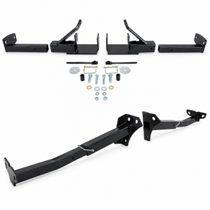 TorkLift T2307 front camper tie-down kit with removable inserts and mounting hardware, together with the T3304 rear pair, composed using photos from the individual products in our store